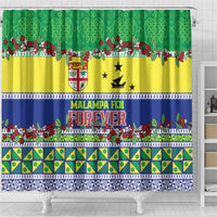 Malampa Fiji Forever Shower Curtain Tagimoucia Polynesian Sand Drawing LT9 - Polynesian Pride