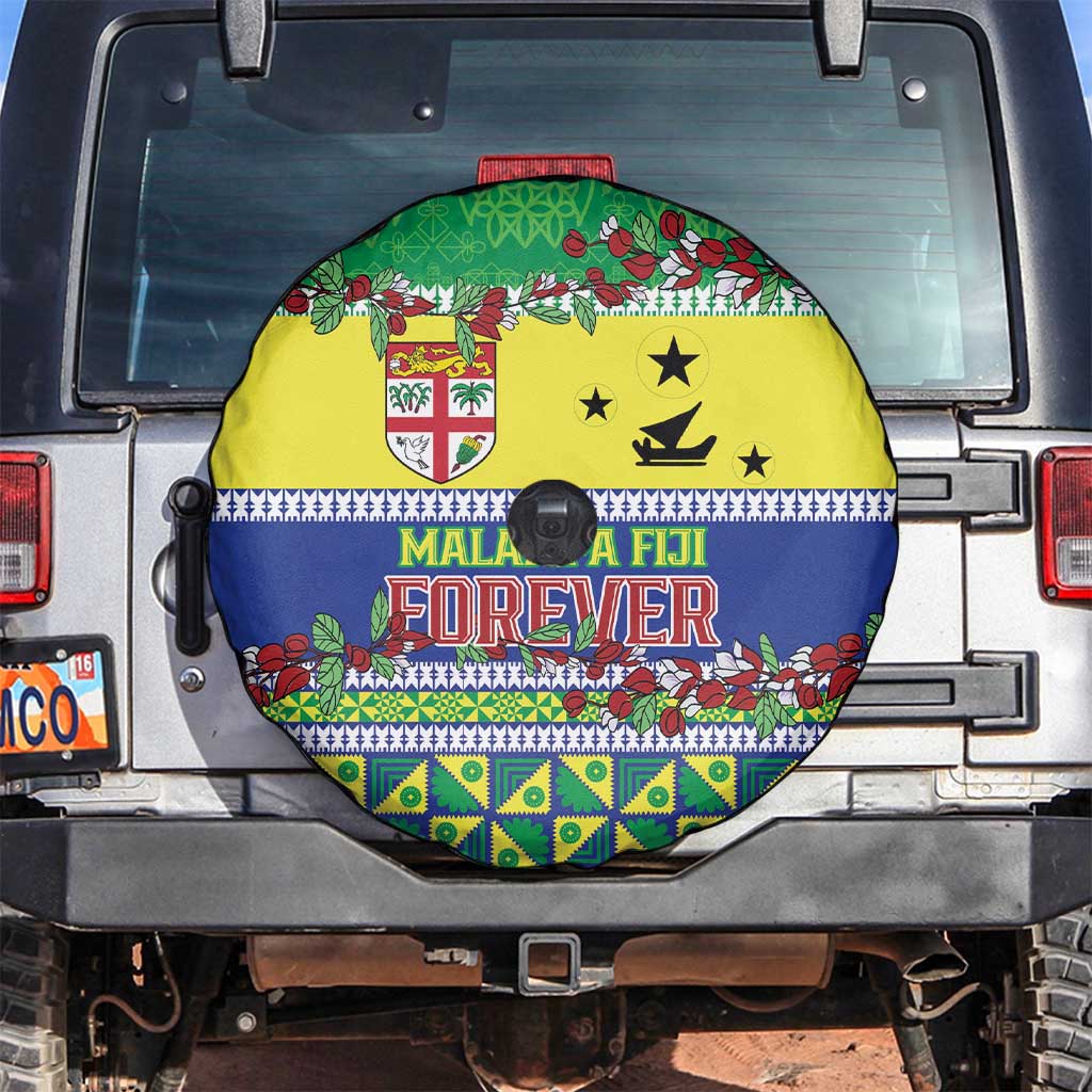 Malampa Fiji Forever Spare Tire Cover Tagimoucia Polynesian Sand Drawing LT9 Yellow - Polynesian Pride