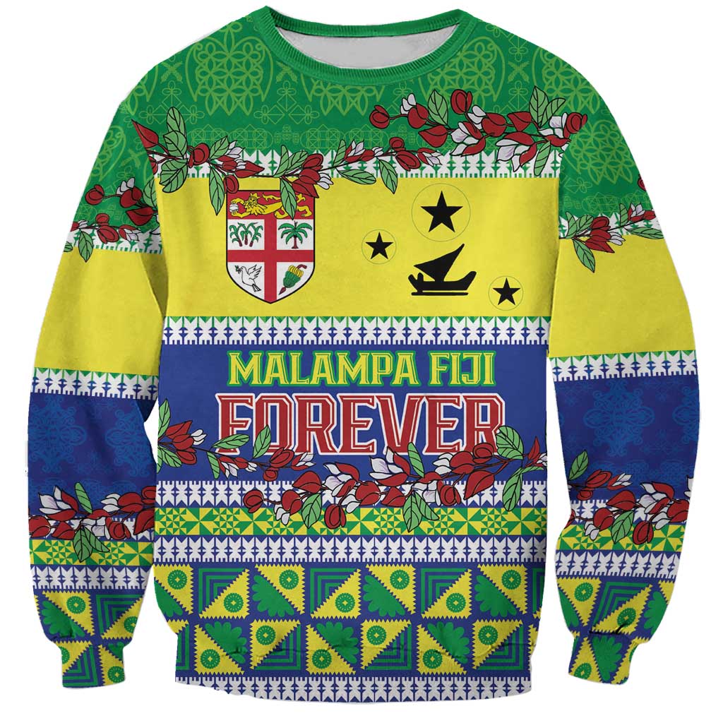 Personalised Malampa Fiji Forever Sweatshirt Tagimoucia Polynesian Sand Drawing LT9 Unisex Yellow - Polynesian Pride