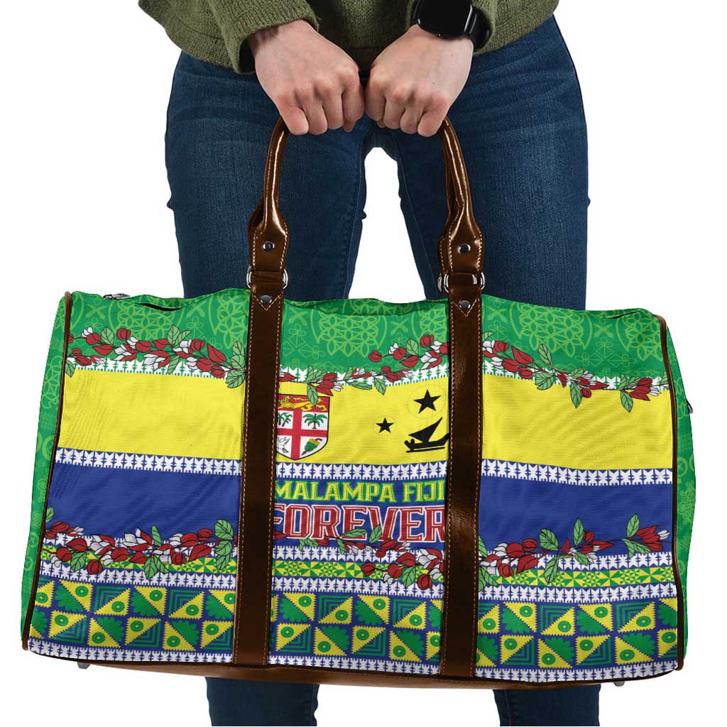 Malampa Fiji Forever Travel Bag Tagimoucia Polynesian Sand Drawing LT9 Yellow - Polynesian Pride