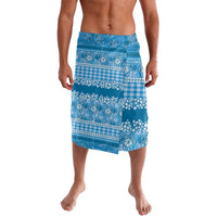 Hawaiian Hibiscus Honu Lavalava Blue Mele Kalikimaka Palaka Spirit LT9 Blue - Polynesian Pride