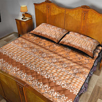 Hawaiian Hibiscus Honu Quilt Bed Set Gold Mele Kalikimaka Palaka Spirit LT9 - Polynesian Pride