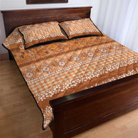 Hawaiian Hibiscus Honu Quilt Bed Set Gold Mele Kalikimaka Palaka Spirit LT9 - Polynesian Pride