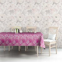 Hawaiian Hibiscus Honu Tablecloth Pink Mele Kalikimaka Palaka Spirit LT9 - Polynesian Pride