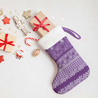 Hawaiian Hibiscus Honu Christmas Stocking Purple Mele Kalikimaka Palaka Spirit LT9 - Polynesian Pride