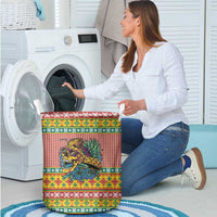 Hawaiian Pineapples Skull Laundry Basket Mele Kalikimaka Palaka Quilt Pattern LT9 - Polynesian Pride
