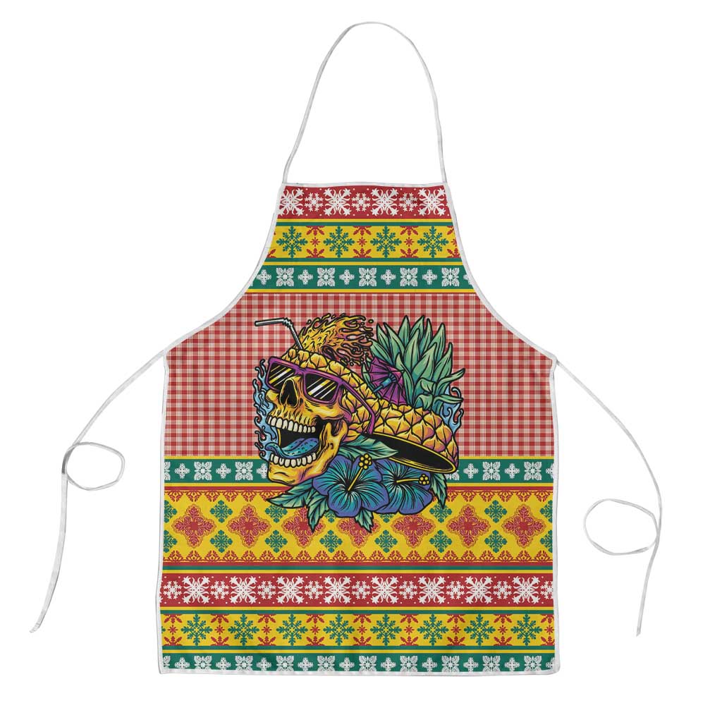 Hawaiian Pineapples Skull Apron Mele Kalikimaka Palaka Quilt Pattern LT9 Yellow - Polynesian Pride
