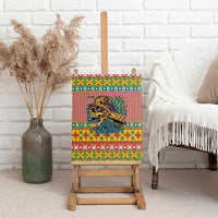 Hawaiian Pineapples Skull Canvas Wall Art Mele Kalikimaka Palaka Quilt Pattern LT9 - Polynesian Pride