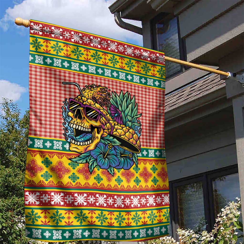 Hawaiian Pineapples Skull Garden Flag Mele Kalikimaka Palaka Quilt Pattern LT9 - Polynesian Pride