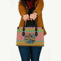 Hawaiian Pineapples Skull Leather Bag Mele Kalikimaka Palaka Quilt Pattern LT9 - Polynesian Pride