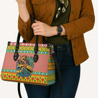 Hawaiian Pineapples Skull Leather Bag Mele Kalikimaka Palaka Quilt Pattern LT9 - Polynesian Pride