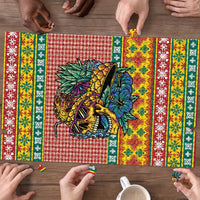 Hawaiian Pineapples Skull Puzzle Mele Kalikimaka Palaka Quilt Pattern LT9 - Polynesian Pride