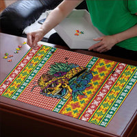 Hawaiian Pineapples Skull Puzzle Mele Kalikimaka Palaka Quilt Pattern LT9 - Polynesian Pride