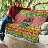 Hawaiian Pineapples Skull Quilt Mele Kalikimaka Palaka Quilt Pattern LT9 - Polynesian Pride
