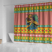 Hawaiian Pineapples Skull Shower Curtain Mele Kalikimaka Palaka Quilt Pattern LT9 - Polynesian Pride