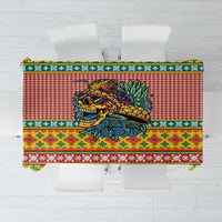 Hawaiian Pineapples Skull Tablecloth Mele Kalikimaka Palaka Quilt Pattern LT9 Yellow - Polynesian Pride