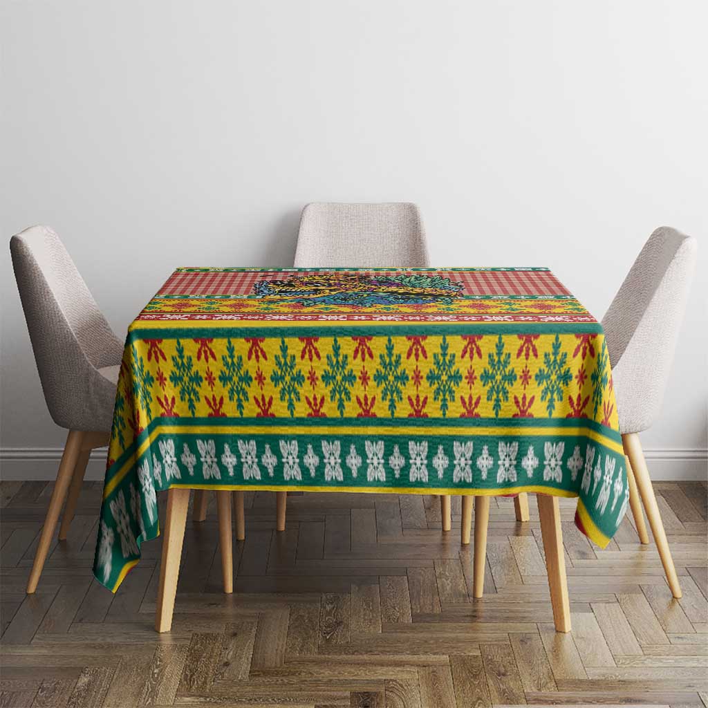 Hawaiian Pineapples Skull Tablecloth Mele Kalikimaka Palaka Quilt Pattern LT9 - Polynesian Pride