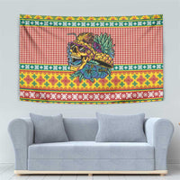 Hawaiian Pineapples Skull Tapestry Mele Kalikimaka Palaka Quilt Pattern LT9 - Polynesian Pride