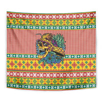 Hawaiian Pineapples Skull Tapestry Mele Kalikimaka Palaka Quilt Pattern LT9 - Polynesian Pride