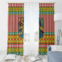 Hawaiian Pineapples Skull Window Curtain Mele Kalikimaka Palaka Quilt Pattern LT9 - Polynesian Pride
