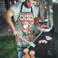 Hawaiian Funny Santa Surf Apron Mele Kalikimaka Palaka Quilt Pattern LT9 - Polynesian Pride