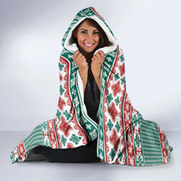 Hawaiian Funny Santa Surf Hooded Blanket Mele Kalikimaka Palaka Quilt Pattern LT9 - Polynesian Pride