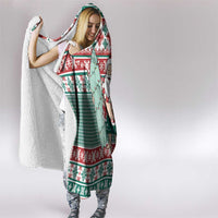 Hawaiian Funny Santa Surf Hooded Blanket Mele Kalikimaka Palaka Quilt Pattern LT9 - Polynesian Pride