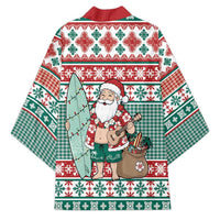 Hawaiian Funny Santa Surf Kimono Mele Kalikimaka Palaka Quilt Pattern LT9 - Polynesian Pride