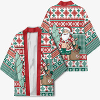 Hawaiian Funny Santa Surf Kimono Mele Kalikimaka Palaka Quilt Pattern LT9 - Polynesian Pride