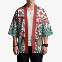 Hawaiian Funny Santa Surf Kimono Mele Kalikimaka Palaka Quilt Pattern LT9 - Polynesian Pride