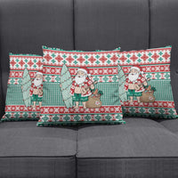 Hawaiian Funny Santa Surf Pillow Cover Mele Kalikimaka Palaka Quilt Pattern LT9 - Polynesian Pride