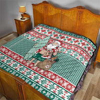 Hawaiian Funny Santa Surf Quilt Mele Kalikimaka Palaka Quilt Pattern LT9 - Polynesian Pride