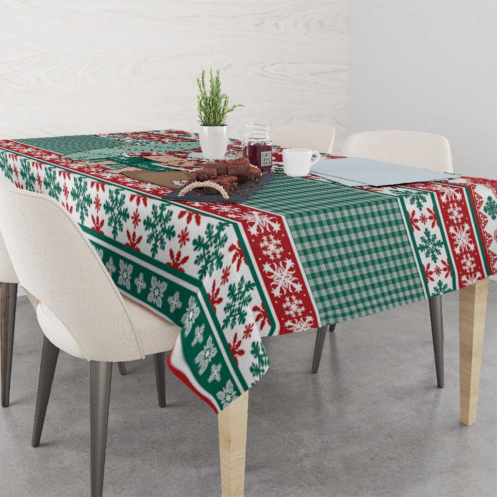 Hawaiian Funny Santa Surf Tablecloth Mele Kalikimaka Palaka Quilt Pattern LT9 - Polynesian Pride