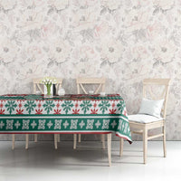 Hawaiian Funny Santa Surf Tablecloth Mele Kalikimaka Palaka Quilt Pattern LT9 - Polynesian Pride
