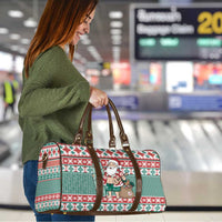 Hawaiian Funny Santa Surf Travel Bag Mele Kalikimaka Palaka Quilt Pattern LT9 - Polynesian Pride