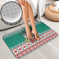 Hawaiian Skull Surfs Bathroom Set Mele Kalikimaka Palaka Quilt Pattern LT9 - Polynesian Pride