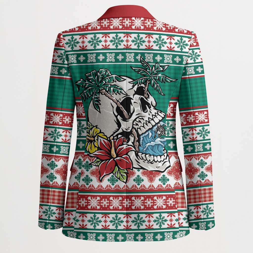 Hawaiian Skull Surfs Blazer Mele Kalikimaka Palaka Quilt Pattern LT9 - Polynesian Pride