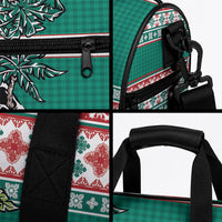 Hawaiian Skull Surfs Duffle Bag Mele Kalikimaka Palaka Quilt Pattern LT9 - Polynesian Pride