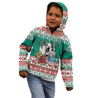 Hawaiian Skull Surfs Kid Hoodie Mele Kalikimaka Palaka Quilt Pattern LT9 - Polynesian Pride