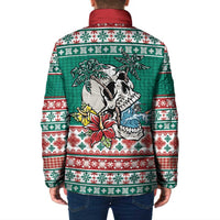 Hawaiian Skull Surfs Padded Jacket Mele Kalikimaka Palaka Quilt Pattern LT9 - Polynesian Pride