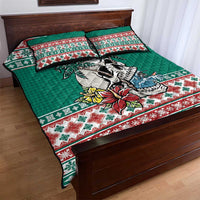 Hawaiian Skull Surfs Quilt Bed Set Mele Kalikimaka Palaka Quilt Pattern LT9 - Polynesian Pride
