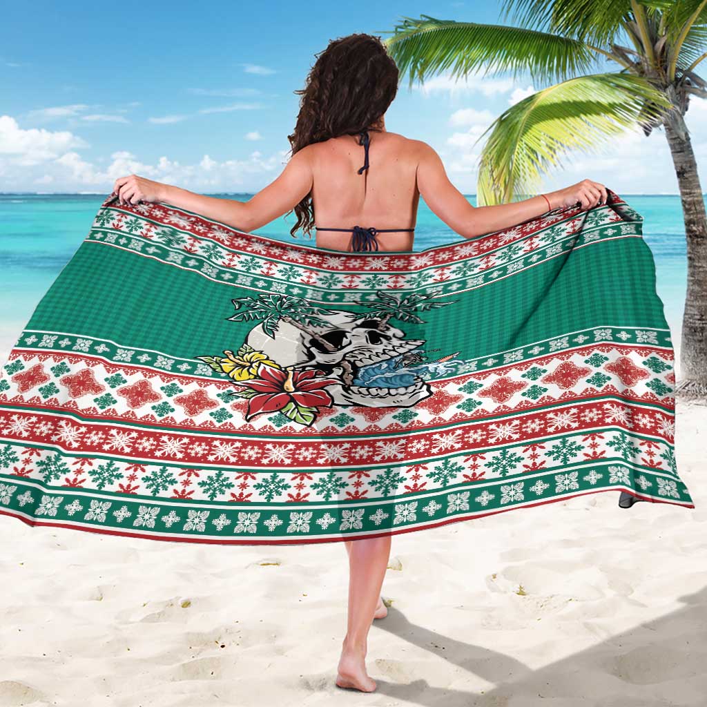 Hawaiian Skull Surfs Sarong Mele Kalikimaka Palaka Quilt Pattern LT9 - Polynesian Pride