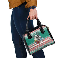 Hawaiian Skull Surfs Shoulder Handbag Mele Kalikimaka Palaka Quilt Pattern LT9 - Polynesian Pride