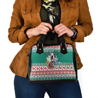 Hawaiian Skull Surfs Shoulder Handbag Mele Kalikimaka Palaka Quilt Pattern LT9 - Polynesian Pride