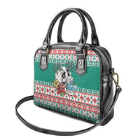 Hawaiian Skull Surfs Shoulder Handbag Mele Kalikimaka Palaka Quilt Pattern LT9 - Polynesian Pride