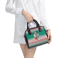 Hawaiian Skull Surfs Shoulder Handbag Mele Kalikimaka Palaka Quilt Pattern LT9 - Polynesian Pride