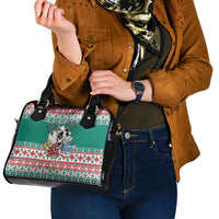 Hawaiian Skull Surfs Shoulder Handbag Mele Kalikimaka Palaka Quilt Pattern LT9 - Polynesian Pride