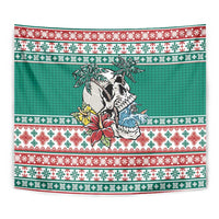 Hawaiian Skull Surfs Tapestry Mele Kalikimaka Palaka Quilt Pattern LT9 - Polynesian Pride