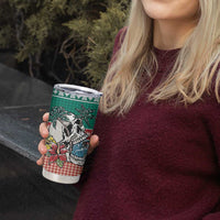 Hawaiian Skull Surfs Tumbler Cup Mele Kalikimaka Palaka Quilt Pattern LT9 - Polynesian Pride