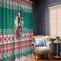 Hawaiian Skull Surfs Window Curtain Mele Kalikimaka Palaka Quilt Pattern LT9 - Polynesian Pride
